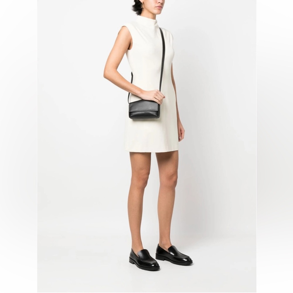 STAUD Acute Black Leather Crossbody Bag